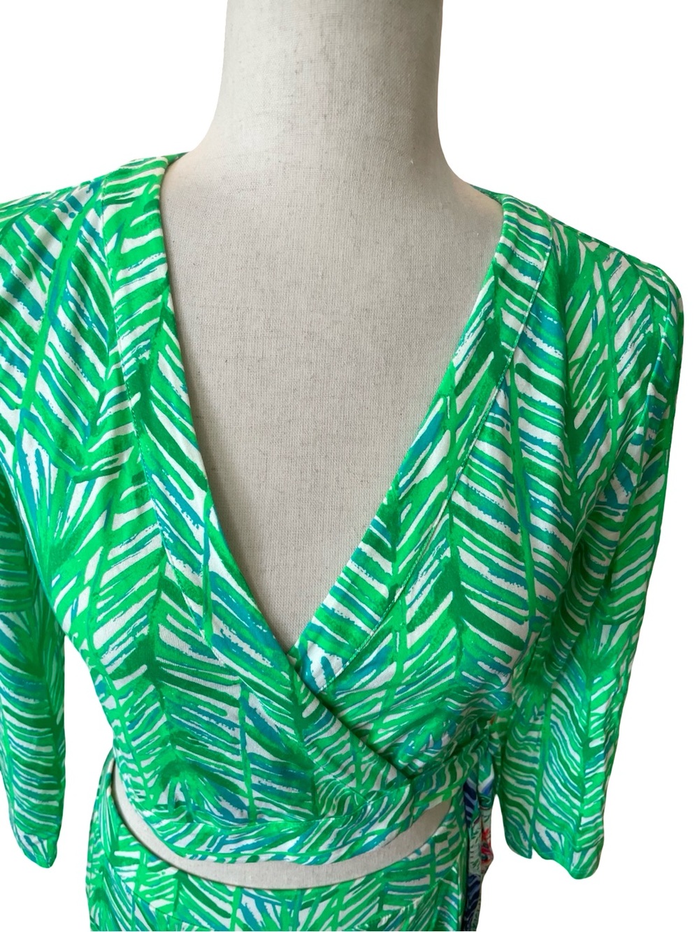 LILLY PULITZER Ruari Crop Top & Maxi Skirt Set In Toucan Green Costa Verde - Picture 4 of 15